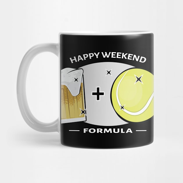 Happy Weekend Formula - Tennis & Beer by DesignWood-Sport